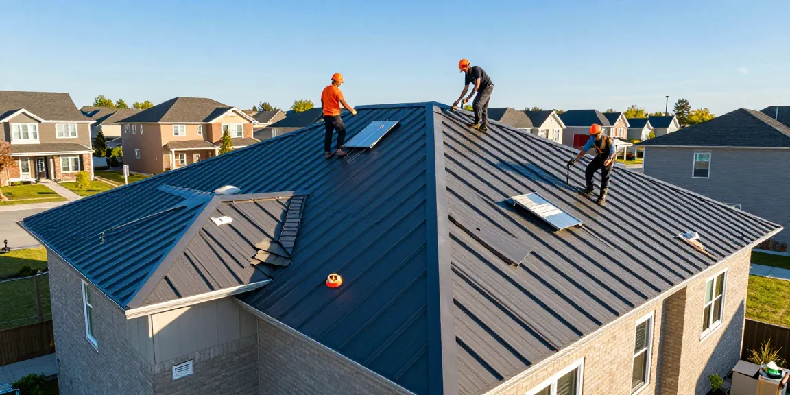 Quality metal roofing installation by professionals in Mississauga, showcasing durability and community appeal.